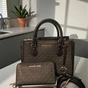 Michael Kors Hope Satchel With Matching Wallet